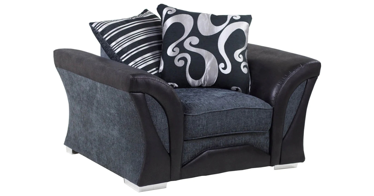 Farrow Grey Black Armchair